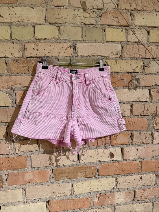 BDG Pants - Pink High rise carpenter shorts